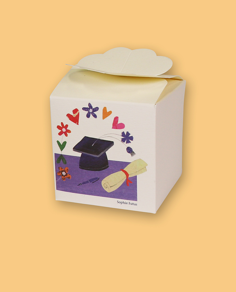 Bomboniera scatolina per laurea (confezione da 10 pezzi)