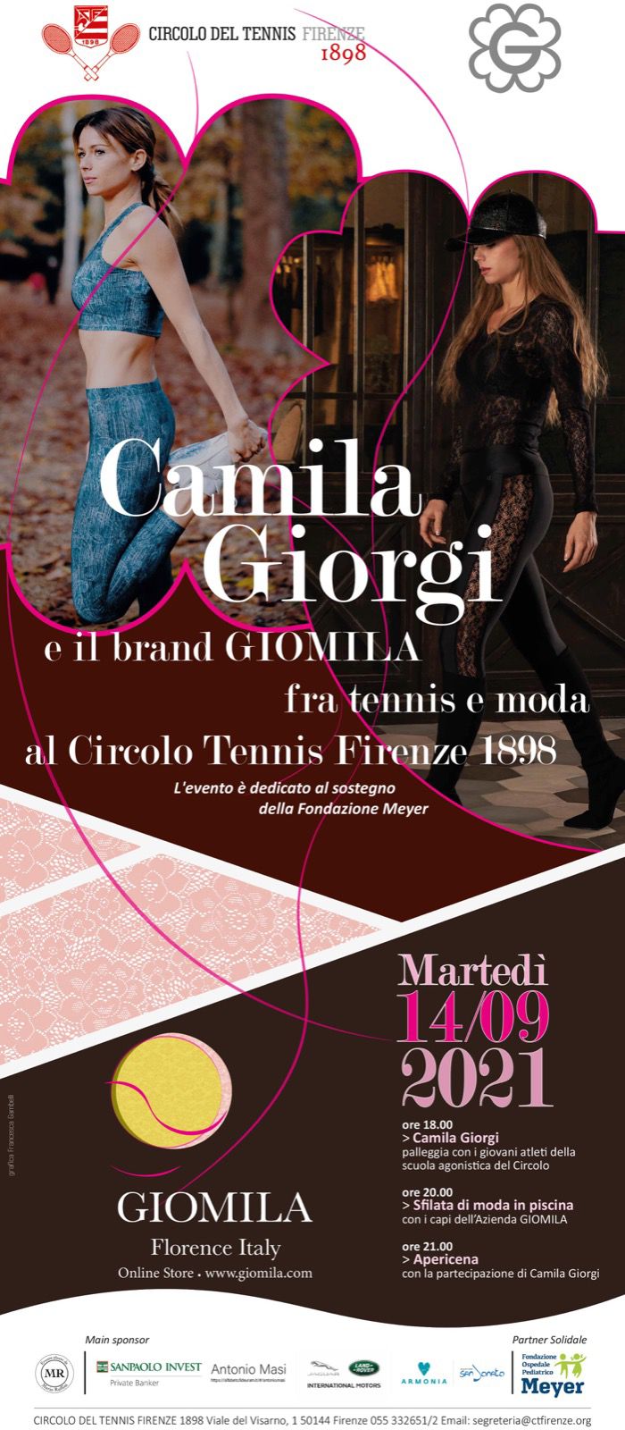 Camila Giorgi e il brand Giomila, fra tennis e moda