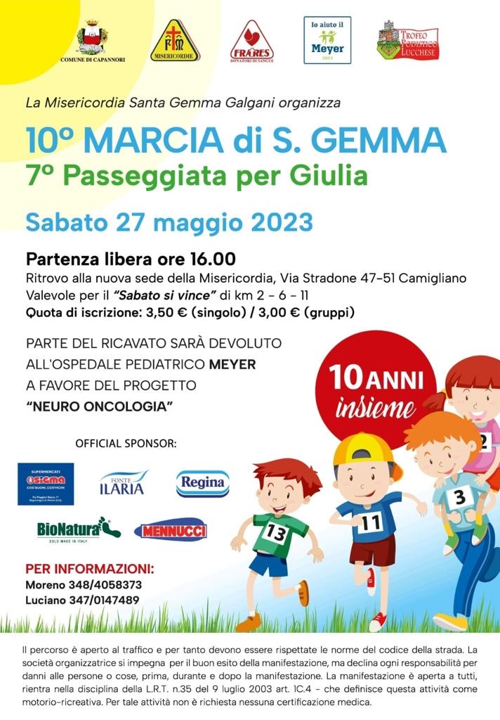10° Marcia di S. Gemma, 7° passeggiata per Giulia