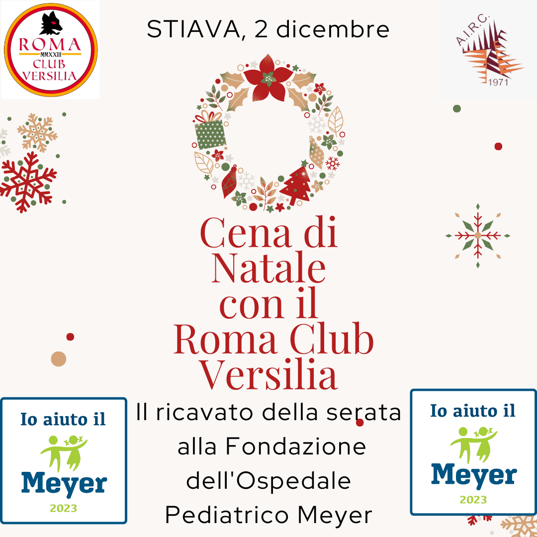 Cena di Natale con il Roma Club Versilia