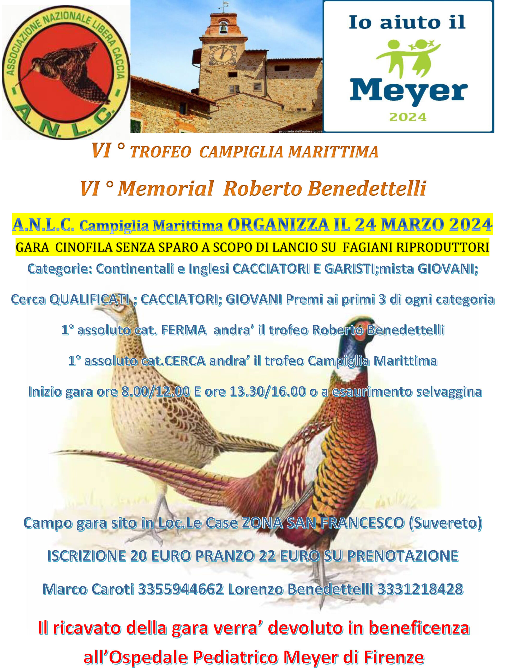 VI° Trofeo Campiglia Marittima e Memorial Roberto Benedettelli